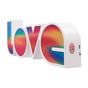 glo-76553-76553_4 GLOBOSTAR® 76553 ΜΟΝΤΕΡΝΟ ΕΠΙΤΡΑΠΕΖΙΟ ΔΙΑΚΟΣΜΗΤΙΚΟ ΦΩΤΙΣΤΙΚΟ LED ΣΗΜΑΝΣΗΣ MULTICOLOR LOVE 