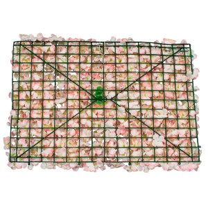 glo-78314-78314_3 GLOBOSTAR® 78314 ΣΥΝΘΕΤΙΚΟ ΠΑΝΕΛ ΛΟΥΛΟΥΔΙΩΝ - ΚΑΘΕΤΟΣ ΚΗΠΟΣ ΟΡΤΑΝΣΙΑ ΡΟΖ/ΛΕΥΚΟ Μ60 X Υ40 X