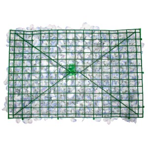glo-78321-78321_3 GLOBOSTAR® 78321 ΣΥΝΘΕΤΙΚΟ ΠΑΝΕΛ ΛΟΥΛΟΥΔΙΩΝ - ΚΑΘΕΤΟΣ ΚΗΠΟΣ ΑΓΡΙΑ ΟΡΤΑΝΣΙΑ ΓΑΛΑΖΙΟ/ΛΕΥΚΟ Μ