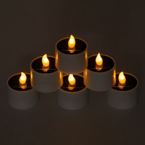 glo-79546-79546_2 GLOBOSTAR® CANDLE 79546 ΣΕΤ 6 X ΑΥΤΟΝΟΜΑ ΗΛΙΑΚΑ ΔΙΑΚΟΣΜΗΤΙΚΑ REALISTIC ΚΕΡΑΚΙΑ ΜΕ LED ΕΦΕ 