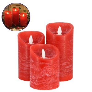 glo-79558-79558_0 GLOBOSTAR® 79558 ΣΕΤ 3 ΔΙΑΚΟΣΜΗΤΙΚΩΝ REALISTIC ΚΕΡΙΩΝ ΠΑΡΑΦΙΝΗΣ ΜΕ LED ΕΦΕ ΚΙΝΟΥΜΕΝΗΣ ΦΛΟΓ