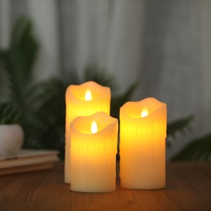 glo-79561-79561_5 GLOBOSTAR® 79561 ΣΕΤ 3 ΔΙΑΚΟΣΜΗΤΙΚΩΝ REALISTIC ΚΕΡΙΩΝ ΠΑΡΑΦΙΝΗΣ ΜΕ LED ΕΦΕ ΚΙΝΟΥΜΕΝΗΣ ΦΛΟΓ