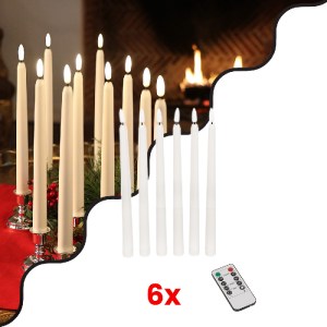 glo-79563-79563_0 GLOBOSTAR® 79563 ΣΕΤ 6 ΔΙΑΚΟΣΜΗΤΙΚΩΝ REALISTIC ΚΕΡΙΩΝ ΚΗΡΟΠΗΓΙΟΥ ΜΕ LED ΕΦΕ ΚΙΝΟΥΜΕΝΗΣ ΦΛΟ