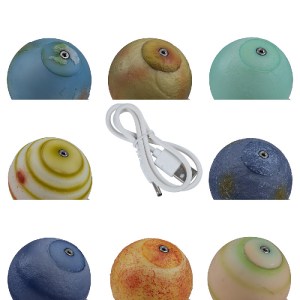 glo-79609-79609_3 GLOBOSTAR® MOON 79609 ΣΕΤ 8 ΤΕΜ. ΜΟΝΤΕΡΝΑ ΕΠΙΤΡΑΠΕΖΙΑ ΦΩΤΙΣΤΙΚΑ ΠΟΡΤΑΤΙΦ LED 2W 120LM 360°