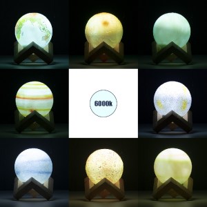 glo-79609-79609_5 GLOBOSTAR® MOON 79609 ΣΕΤ 8 ΤΕΜ. ΜΟΝΤΕΡΝΑ ΕΠΙΤΡΑΠΕΖΙΑ ΦΩΤΙΣΤΙΚΑ ΠΟΡΤΑΤΙΦ LED 2W 120LM 360°