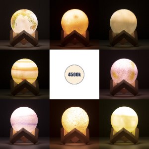 glo-79609-79609_6 GLOBOSTAR® MOON 79609 ΣΕΤ 8 ΤΕΜ. ΜΟΝΤΕΡΝΑ ΕΠΙΤΡΑΠΕΖΙΑ ΦΩΤΙΣΤΙΚΑ ΠΟΡΤΑΤΙΦ LED 2W 120LM 360°