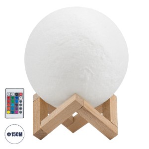 glo-79619-79619_0 GLOBOSTAR® MOON 79619 ΜΟΝΤΕΡΝΟ ΕΠΙΤΡΑΠΕΖΙΟ ΦΩΤΙΣΤΙΚΟ ΠΟΡΤΑΤΙΦ LED 4W 240LM 360° DC 5V - ΕΝ