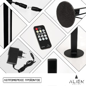 glo-ALIEN-DIVA-BLACK-50-1-ed154b_alien_diva_black_50_1_4 GLOBOSTAR® ALIEN-DIVA-BLACK-50-1 ALIEN DESIGN DIVA ΜΟΝΤΕΡΝΟ MINIMAL NORDIC ΜΕΤΑΛΛΙΚΟ ΦΩΤΙΣ