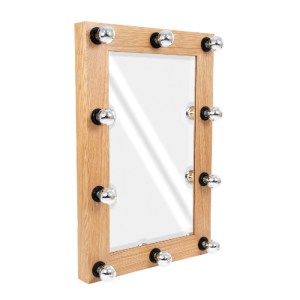 glo-MIRROR-60x90-1-60x90_2 GLOBOSTAR® MAKEUP MIRROR-60X90-1 ΜΟΝΤΕΡΝΟΣ ΚΑΘΡΕΠΤΗΣ ΜΑΚΙΓΙΑΖ ΜΕ ΠΛΑΙΣΙΟ ΦΥΣΙΚΟΥ ΞΥΛΟΥ ΜΕ 