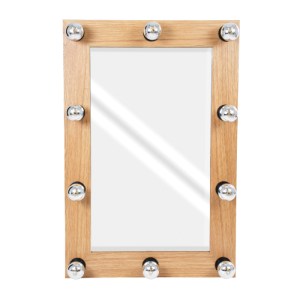 glo-MIRROR-60x90-1-60x90_3 GLOBOSTAR® MAKEUP MIRROR-60X90-1 ΜΟΝΤΕΡΝΟΣ ΚΑΘΡΕΠΤΗΣ ΜΑΚΙΓΙΑΖ ΜΕ ΠΛΑΙΣΙΟ ΦΥΣΙΚΟΥ ΞΥΛΟΥ ΜΕ 