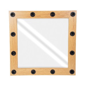 glo-MIRROR-80x80-1-80x80_4 GLOBOSTAR® MAKEUP MIRROR-80X80-1 ΜΟΝΤΕΡΝΟΣ ΚΑΘΡΕΠΤΗΣ ΜΑΚΙΓΙΑΖ ΜΕ ΠΛΑΙΣΙΟ ΦΥΣΙΚΟΥ ΞΥΛΟΥ ΜΕ 