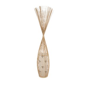 glo-S-02276-02276_2 GLOBOSTAR® PORTONOVO S-02276 BOHO ΕΠΙΔΑΠΕΔΙΟ ΦΩΤΙΣΤΙΚΟ ΜΟΝΟΦΩΤΟ 1 X E27 IP20 ΜΠΕΖ ΞΥΛΟ ΜΕ 