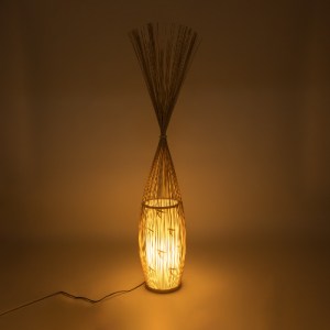 glo-S-02276-02276_3 GLOBOSTAR® PORTONOVO S-02276 BOHO ΕΠΙΔΑΠΕΔΙΟ ΦΩΤΙΣΤΙΚΟ ΜΟΝΟΦΩΤΟ 1 X E27 IP20 ΜΠΕΖ ΞΥΛΟ ΜΕ 