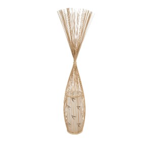 glo-S-02276-02276_4 GLOBOSTAR® PORTONOVO S-02276 BOHO ΕΠΙΔΑΠΕΔΙΟ ΦΩΤΙΣΤΙΚΟ ΜΟΝΟΦΩΤΟ 1 X E27 IP20 ΜΠΕΖ ΞΥΛΟ ΜΕ 