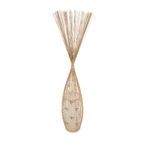 glo-S-02276-02276_5 GLOBOSTAR® PORTONOVO S-02276 BOHO ΕΠΙΔΑΠΕΔΙΟ ΦΩΤΙΣΤΙΚΟ ΜΟΝΟΦΩΤΟ 1 X E27 IP20 ΜΠΕΖ ΞΥΛΟ ΜΕ 