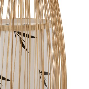 glo-S-02276-02276_8 GLOBOSTAR® PORTONOVO S-02276 BOHO ΕΠΙΔΑΠΕΔΙΟ ΦΩΤΙΣΤΙΚΟ ΜΟΝΟΦΩΤΟ 1 X E27 IP20 ΜΠΕΖ ΞΥΛΟ ΜΕ 