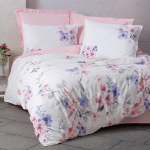 meg-129CTN2757-0 ΣΕΤ ΠΑΠΛΩΜΑΤΟΘΗΚΗ JAYDA COTTON BOX 3 ΤΜΧ ΜΟΝΗ (160X220) ΧΡΩΜΑ ΡΟΖ - ΛΕΥΚΟ