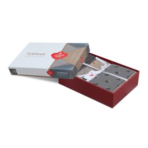 meg-129CTN2781-4 ΣΕΤ ΠΑΠΛΩΜΑΤΟΘΗΚΗ ARLO COTTON BOX 3 ΤΜΧ ΜΟΝΗ (160X220) ΧΡΩΜΑ ΚΑΦΕ - ΓΚΡΙ