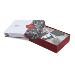 meg-129CTN4491-4 ΣΕΤ ΠΑΠΛΩΜΑΤΟΘΗΚΗ FROND COTTON BOX 4 ΤΜΧ ΔΙΠΛΗ (200X220) ΧΡΩΜΑ ΧΑΚΙ