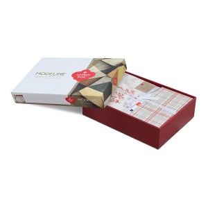 meg-129CTN4724-3 ΣΕΤ ΠΑΠΛΩΜΑΤΟΘΗΚΗ LAMINA COTTON BOX 3 ΤΜΧ ΜΟΝΗ (160X220) ΧΡΩΜΑ CINNAMON