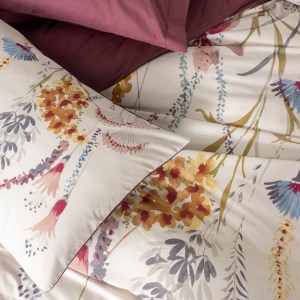 meg-129CTN4843-1 ΣΕΤ ΠΑΠΛΩΜΑΤΟΘΗΚΗ FLOS COTTON BOX 4 ΤΜΧ ΔΙΠΛΗ (200X220) ΧΡΩΜΑ ΜΠΟΡΝΤΩ
