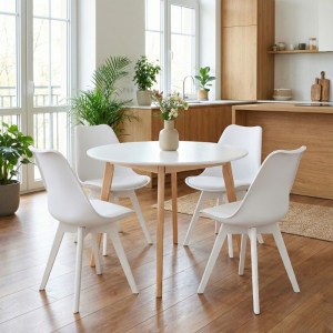 meg-GP001-0043,2-2 ΚΑΡΕΚΛΑ ΤΡΑΠΕΖΑΡΙΑΣ VIVA MEGAPAP PP - PU ΛΕΥΚΟ - ΞΥΛΙΝΟ ΛΕΥΚΟ ΠΟΔΙ 48,5X54X80ΕΚ.