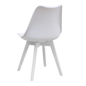 meg-GP001-0043,2-3 ΚΑΡΕΚΛΑ ΤΡΑΠΕΖΑΡΙΑΣ VIVA MEGAPAP PP - PU ΛΕΥΚΟ - ΞΥΛΙΝΟ ΛΕΥΚΟ ΠΟΔΙ 48,5X54X80ΕΚ.