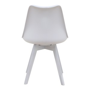 meg-GP001-0043,2-6 ΚΑΡΕΚΛΑ ΤΡΑΠΕΖΑΡΙΑΣ VIVA MEGAPAP PP - PU ΛΕΥΚΟ - ΞΥΛΙΝΟ ΛΕΥΚΟ ΠΟΔΙ 48,5X54X80ΕΚ.