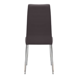 meg-GP001-0047,3-6 ΚΑΡΕΚΛΑ ΤΡΑΠΕΖΑΡΙΑΣ ROSA MEGAPAP ΚΑΦΕ PU - ΜΕΤΑΛΛΙΚΟ ΠΟΔΙ ΧΡΩΜΙΟΥ 41X48X98ΕΚ.