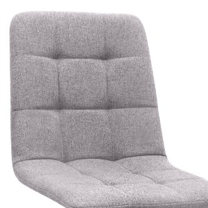 meg-GP001-0057,2-10 ΚΑΡΕΚΛΑ ΤΡΑΠΕΖΑΡΙΑΣ BIANCA MEGAPAP ΜΠΕΖ ΥΦΑΣΜΑ - ΜΕΤΑΛΛΙΚΟ ΜΑΥΡΟ ΠΟΔΙ 43X56X84ΕΚ.