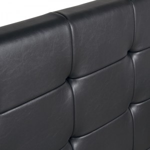 meg-GP002-0002,1-6 ΚΡΕΒΑΤΙ IRO MEGAPAP ΑΠΟ ΤΕΧΝΟΔΕΡΜΑ ΜΕ ΑΠΟΘΗΚΕΥΤΙΚΟ ΧΩΡΟ ΧΡΩΜΑ ΜΑΥΡΟ 160X200ΕΚ.