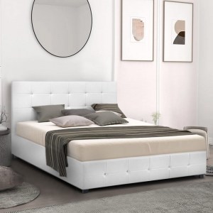 meg-GP002-0002,2-1 ΚΡΕΒΑΤΙ IRO MEGAPAP ΑΠΟ ΤΕΧΝΟΔΕΡΜΑ ΜΕ ΑΠΟΘΗΚΕΥΤΙΚΟ ΧΩΡΟ ΧΡΩΜΑ ΛΕΥΚΟ 160X200ΕΚ.