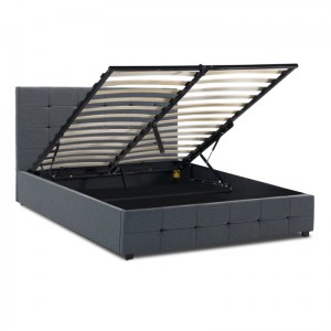 meg-GP002-0002,3-3 ΚΡΕΒΑΤΙ IRO MEGAPAP ΥΦΑΣΜΑΤΙΝΟ ΜΕ ΑΠΟΘΗΚΕΥΤΙΚΟ ΧΩΡΟ ΧΡΩΜΑ ΑΝΘΡΑΚΙ 160X200ΕΚ.
