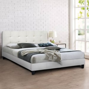meg-GP002-0003,2-1 ΚΡΕΒΑΤΙ SISSY MEGAPAP ΑΠΟ ΤΕΧΝΟΔΕΡΜΑ ΧΡΩΜΑ ΛΕΥΚΟ 160X200ΕΚ.