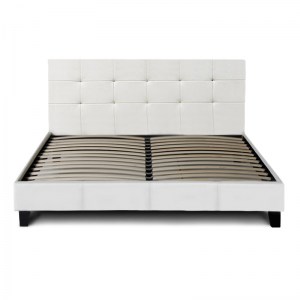 meg-GP002-0003,2-3 ΚΡΕΒΑΤΙ SISSY MEGAPAP ΑΠΟ ΤΕΧΝΟΔΕΡΜΑ ΧΡΩΜΑ ΛΕΥΚΟ 160X200ΕΚ.