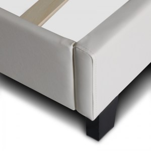 meg-GP002-0003,2-6 ΚΡΕΒΑΤΙ SISSY MEGAPAP ΑΠΟ ΤΕΧΝΟΔΕΡΜΑ ΧΡΩΜΑ ΛΕΥΚΟ 160X200ΕΚ.