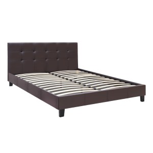 meg-GP002-0003,4-2 ΚΡΕΒΑΤΙ SISSY MEGAPAP ΑΠΟ ΤΕΧΝΟΔΕΡΜΑ ΧΡΩΜΑ ΚΑΦΕ 160X200ΕΚ.