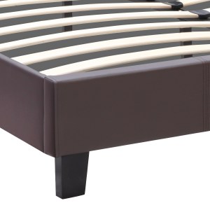 meg-GP002-0003,4-5 ΚΡΕΒΑΤΙ SISSY MEGAPAP ΑΠΟ ΤΕΧΝΟΔΕΡΜΑ ΧΡΩΜΑ ΚΑΦΕ 160X200ΕΚ.