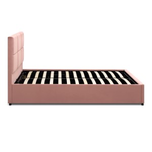meg-GP002-0005,1-5 ΚΡΕΒΑΤΙ KINGSTON MEGAPAP ΒΕΛΟΥΔΙΝΟ ΜΕ ΑΠΟΘΗΚΕΥΤΙΚΟ ΧΩΡΟ ΧΡΩΜΑ MELON PINK 160X200ΕΚ.