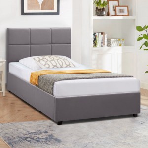 meg-GP002-0006,2-1 ΚΡΕΒΑΤΙ KINGSTON MEGAPAP ΒΕΛΟΥΔΙΝΟ ΜΕ ΑΠΟΘΗΚΕΥΤΙΚΟ ΧΩΡΟ ΧΡΩΜΑ ΓΚΡΙ 120X200ΕΚ.