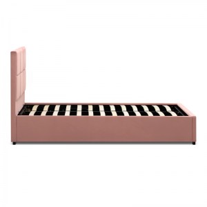 meg-GP002-0007,1-5 ΚΡΕΒΑΤΙ KINGSTON MEGAPAP ΒΕΛΟΥΔΙΝΟ ΜΕ ΑΠΟΘΗΚΕΥΤΙΚΟ ΧΩΡΟ ΧΡΩΜΑ MELON PINK 100X200ΕΚ.