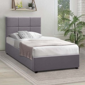 meg-GP002-0007,2-1 ΚΡΕΒΑΤΙ KINGSTON MEGAPAP ΒΕΛΟΥΔΙΝΟ ΜΕ ΑΠΟΘΗΚΕΥΤΙΚΟ ΧΩΡΟ ΧΡΩΜΑ ΓΚΡΙ 100X200ΕΚ.