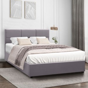 meg-GP002-0009,1-1 ΚΡΕΒΑΤΙ KINGSTON MEGAPAP ΒΕΛΟΥΔΙΝΟ ΧΡΩΜΑ ΓΚΡΙ 150X200ΕΚ.