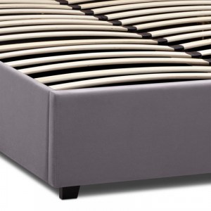 meg-GP002-0009,1-6 ΚΡΕΒΑΤΙ KINGSTON MEGAPAP ΒΕΛΟΥΔΙΝΟ ΧΡΩΜΑ ΓΚΡΙ 150X200ΕΚ.