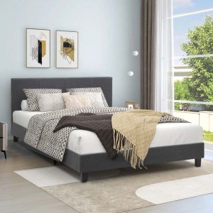 meg-GP002-0010,1-1 ΚΡΕΒΑΤΙ FLAT MEGAPAP ΥΦΑΣΜΑΤΙΝΟ ΧΡΩΜΑ ΑΝΘΡΑΚΙ 160X200ΕΚ.