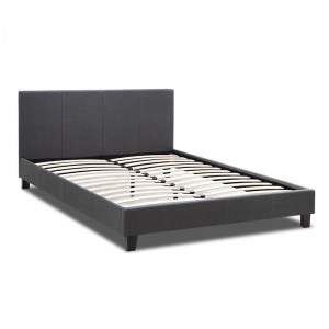meg-GP002-0010,1-2 ΚΡΕΒΑΤΙ FLAT MEGAPAP ΥΦΑΣΜΑΤΙΝΟ ΧΡΩΜΑ ΑΝΘΡΑΚΙ 160X200ΕΚ.
