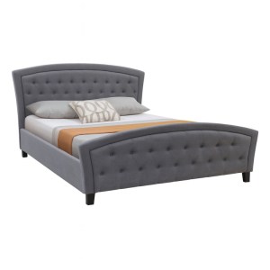 meg-GP002-0015,1-0 ΚΡΕΒΑΤΙ ALEXIA MEGAPAP ΥΦΑΣΜΑΤΙΝΟ ΧΡΩΜΑ ΓΚΡΙ 160X200ΕΚ.