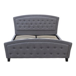 meg-GP002-0015,1-3 ΚΡΕΒΑΤΙ ALEXIA MEGAPAP ΥΦΑΣΜΑΤΙΝΟ ΧΡΩΜΑ ΓΚΡΙ 160X200ΕΚ.