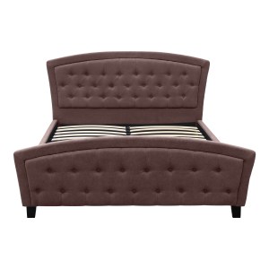 meg-GP002-0015,2-3 ΚΡΕΒΑΤΙ ALEXIA MEGAPAP ΥΦΑΣΜΑΤΙΝΟ ΧΡΩΜΑ ΚΑΦΕ 160X200ΕΚ.
