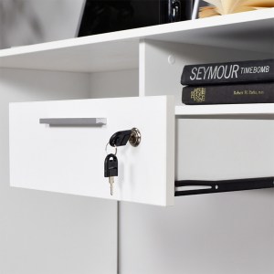 meg-GP009-0010-4 ΓΡΑΦΕΙΟ CONCEPT MEGAPAP ΣΕ ΧΡΩΜΑ ΛΕΥΚΟ 120X60X75ΕΚ.